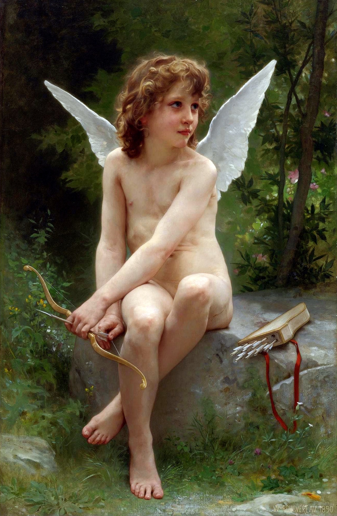 william adolphe bouguereau (1825 1905) love on the look out (1890)